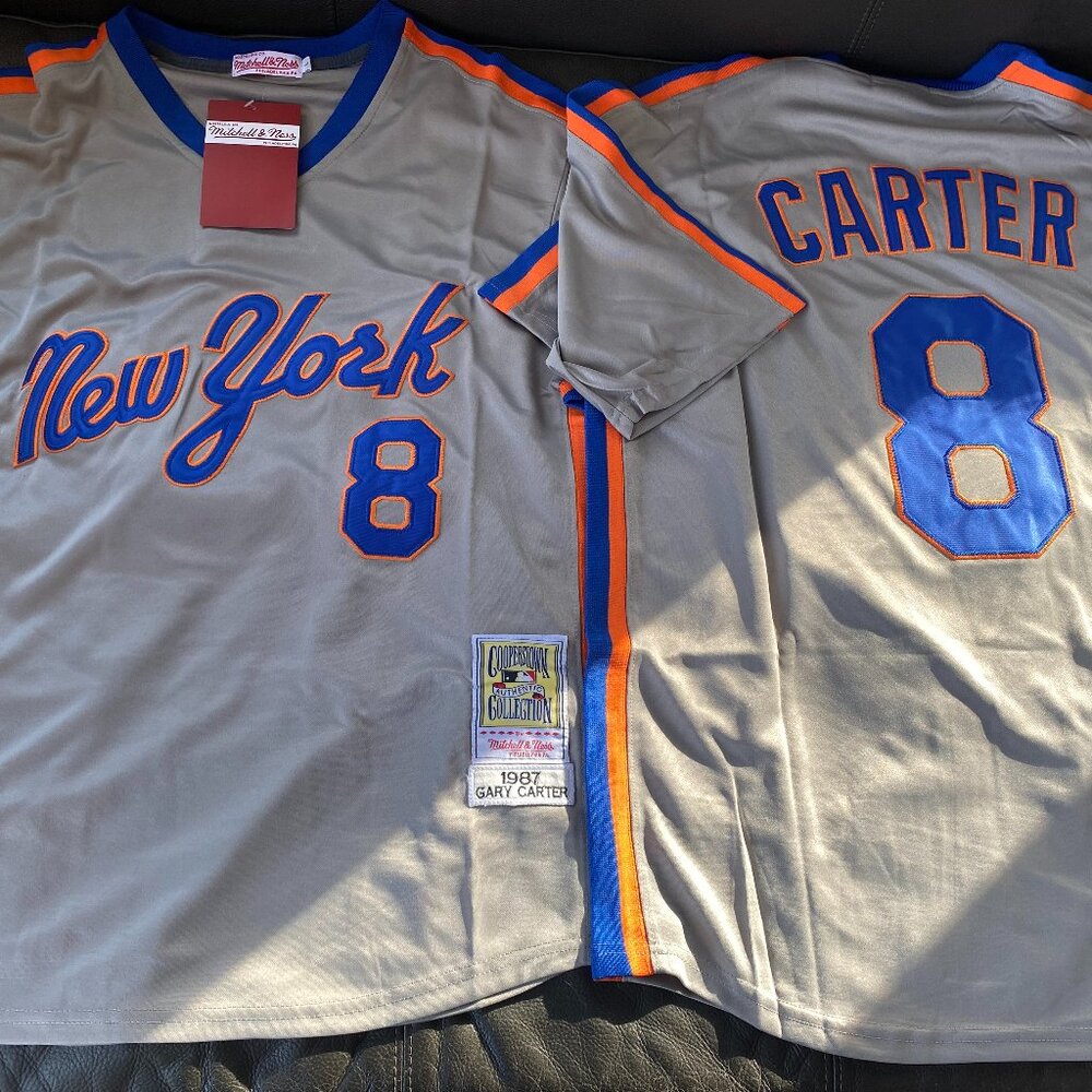 Mitchell and Ness NEW YORK METS GARY CARTER Men's JERSEY Sz M,L,XL,2X New w tags